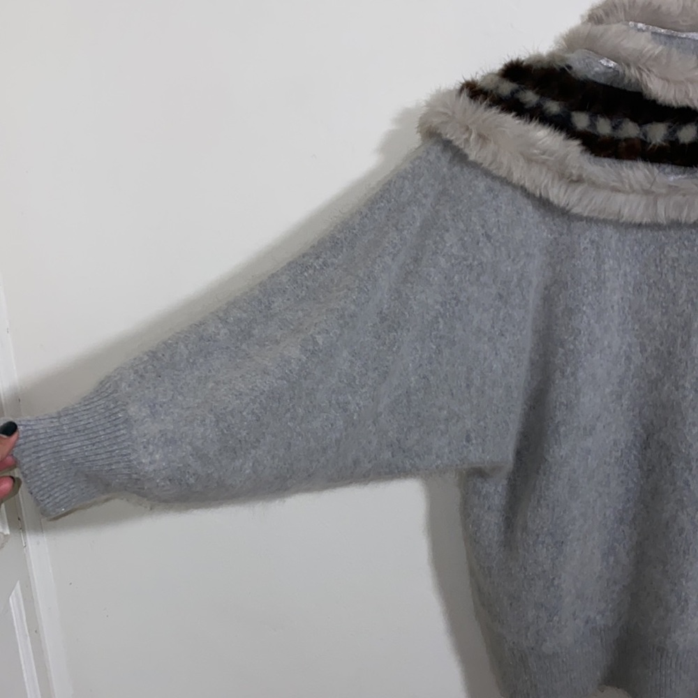 Vintage Mitra Angora and Lams Wool Button Down Sweater - Picture 12 of 16